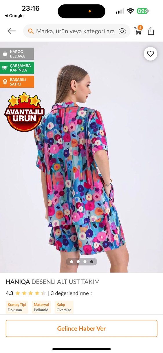 HANIQA Desenli Mini Takım - Görsel 3