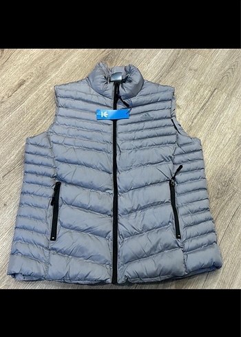 Erkek Gri Fermuarlı Yelek - Görsel 3