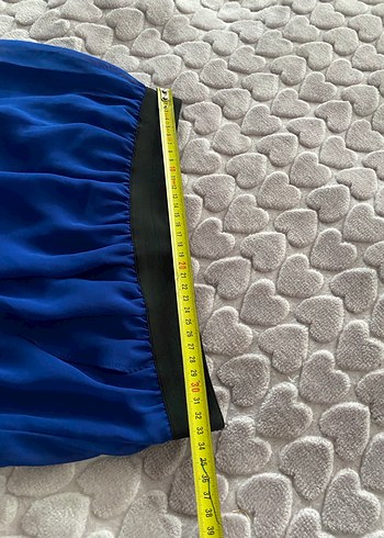 Lacivert Midi tül detaylı etek - Görsel 8