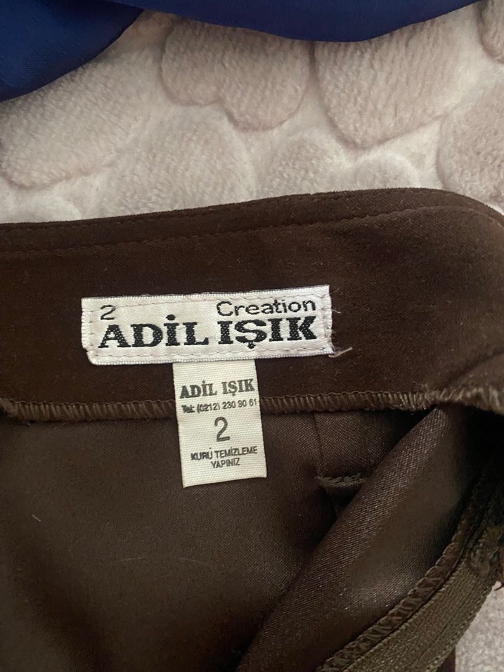 Kahverengi Süet Midi Kalem Etek - Görsel 4