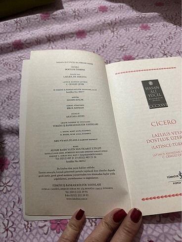 Beden Renk Sıfır kitap Cicero Dostluk Üzerine Adlı Kitap