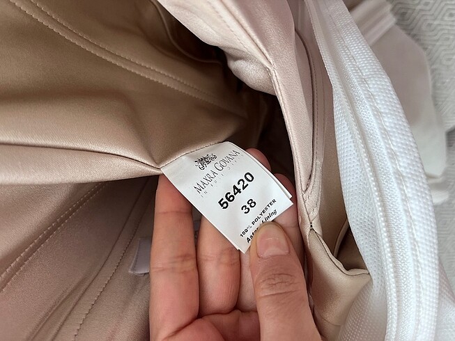 38 Beden camel Renk Abiye
