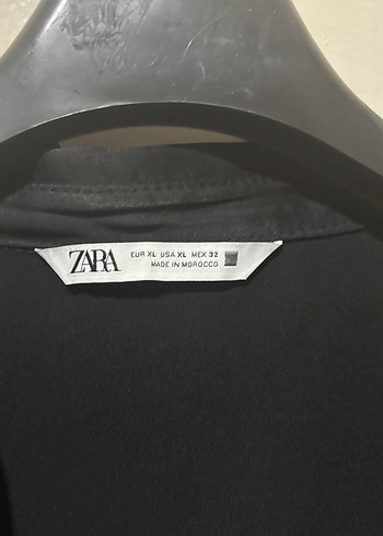 xl Beden siyah Renk Zara saten Siyah V Yaka Düğmeli Kadın Gömlek