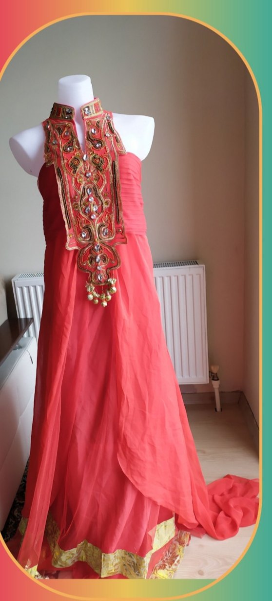 Hintli Kadın Kına Elbisesi - Görsel 3