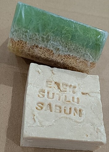 Alovera özlü kabak lifli sabun 1 adet 1 adet essek sütü sabunu