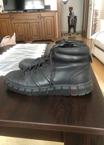 Erkek Siyah Bağcıklı Street Style Bot - Görsel 3