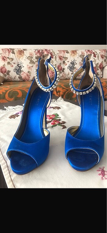 Nine West Nine West abiye saten taşlı ayakkabı, harika bir model