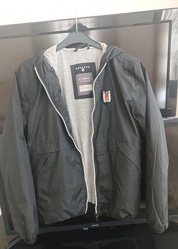 Erkek çocuk Gri Fermuarlı Casual Rüzgarlık