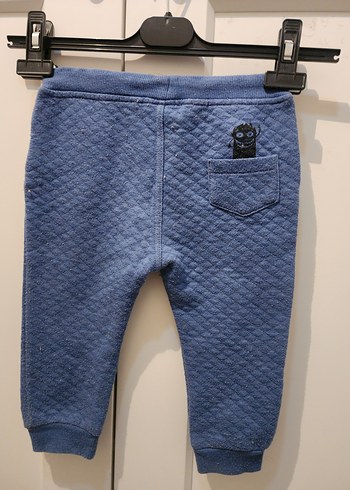Örgü Detaylı Mavi Erkek Çocuk Pantolon - Görsel 3