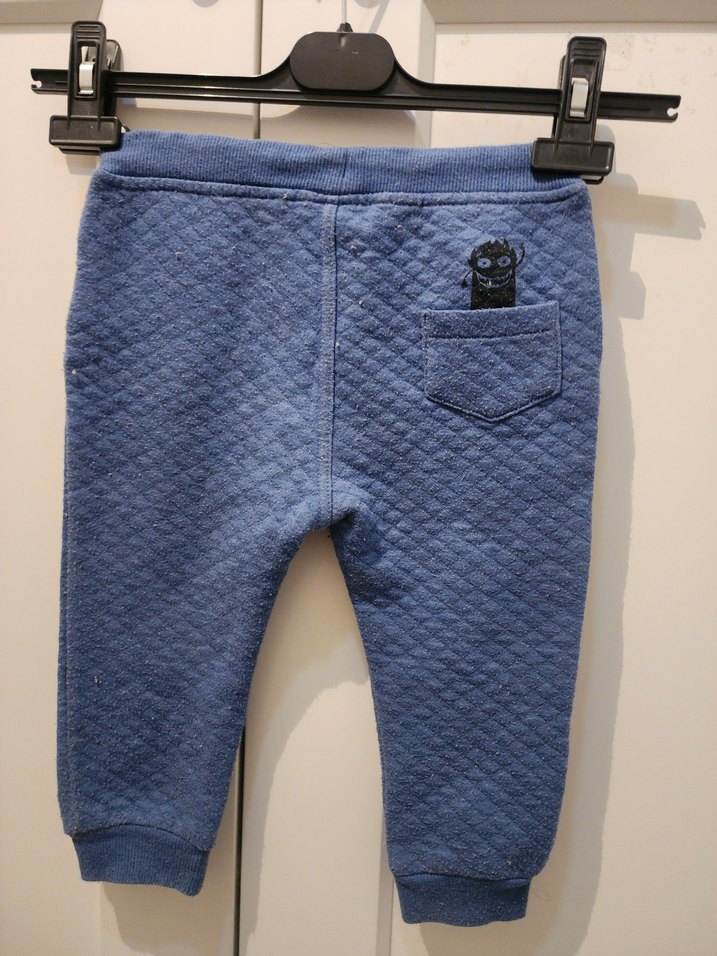 Örgü Detaylı Mavi Erkek Çocuk Pantolon - Görsel 3