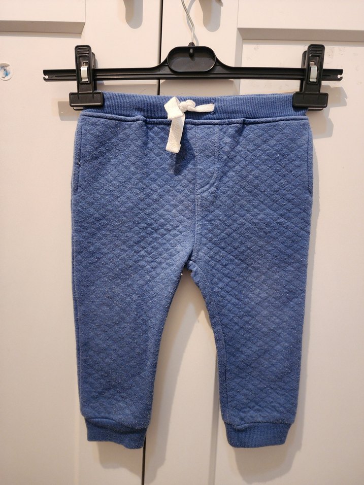 Örgü Detaylı Mavi Erkek Çocuk Pantolon - Görsel 2