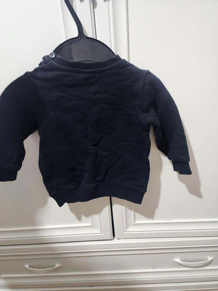 Erkek Çocuk Siyah Baskılı Sweatshirt - Görsel 3