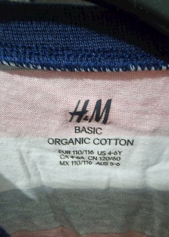 Çizgili Erkek Çocuk Uzun Kollu Pamuklu Tişört - Görsel 2