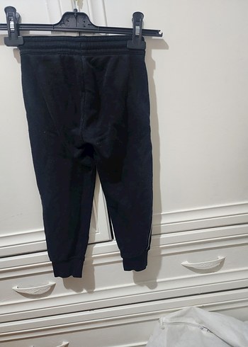 Erkek Siyah İnce Kemerli Eşofman Altı - Görsel 2