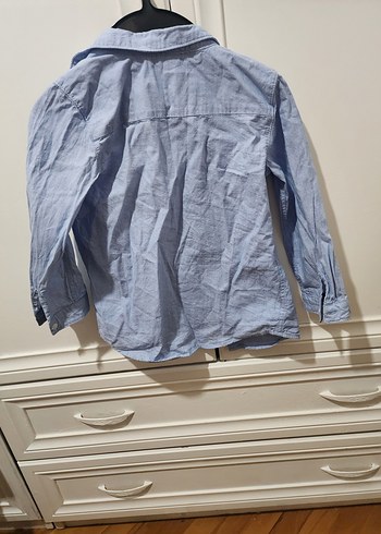 Erkek Çocuk Uzun Kollu Denim Gömlek - Görsel 2