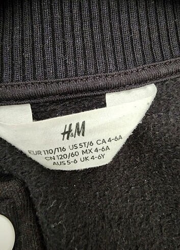 6 Yaş Beden H&M marka orijinal çocuk mont 