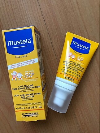 Mustela bebek güneş kremi