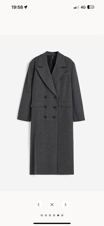 l Beden H&M gabardin kumaş Kaban