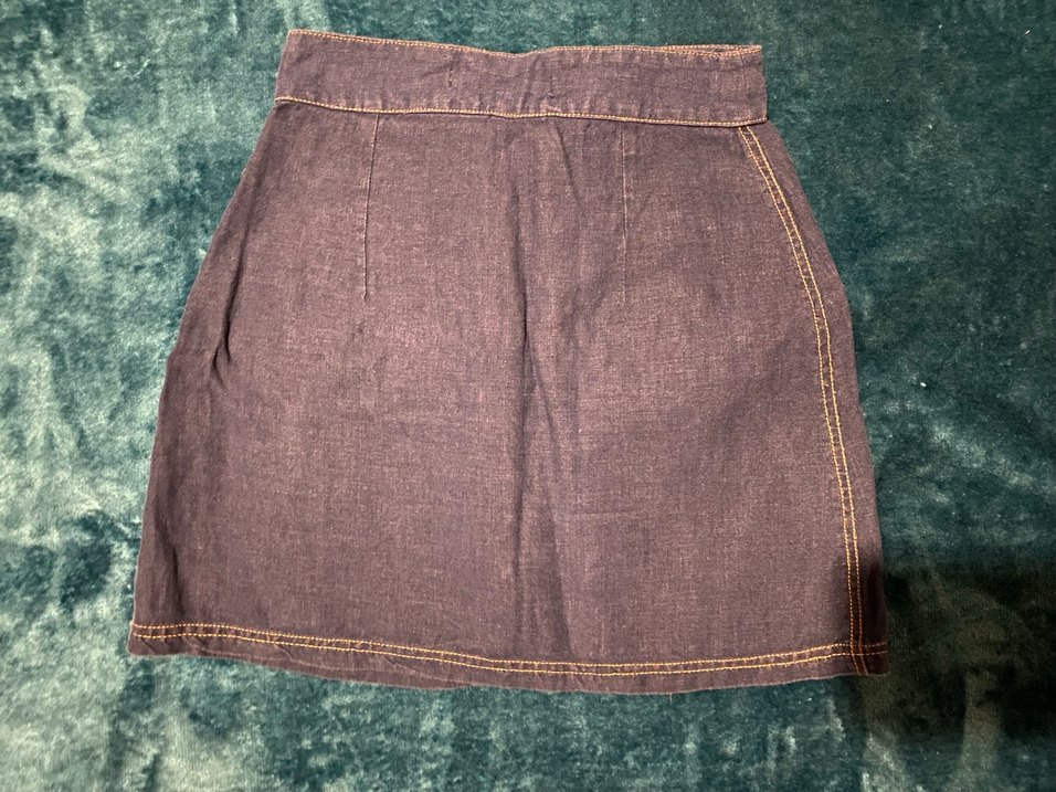 Mango Denim Mini Etek - Görsel 2