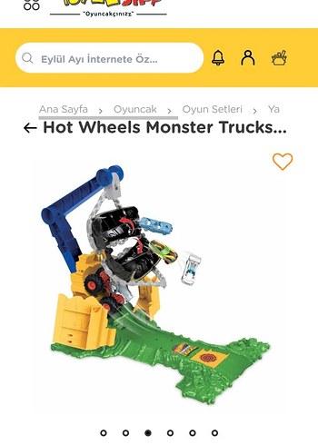 Beden Renk Hotwheels Monster Track Arena