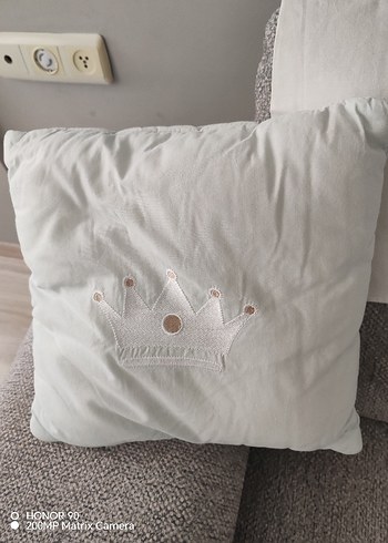 Nakış Detaylı Mavi Beyaz Bebek  Nevresim Takımı Korumalıklı - Görsel 11