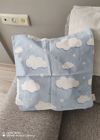 Nakış Detaylı Mavi Beyaz Bebek  Nevresim Takımı Korumalıklı - Görsel 10