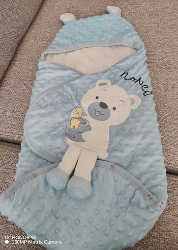 Mavi Ayıcıklı Bebek Battaniyesi