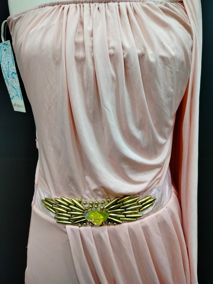 Pudra Pileli Mini Abiye Elbise - Görsel 2