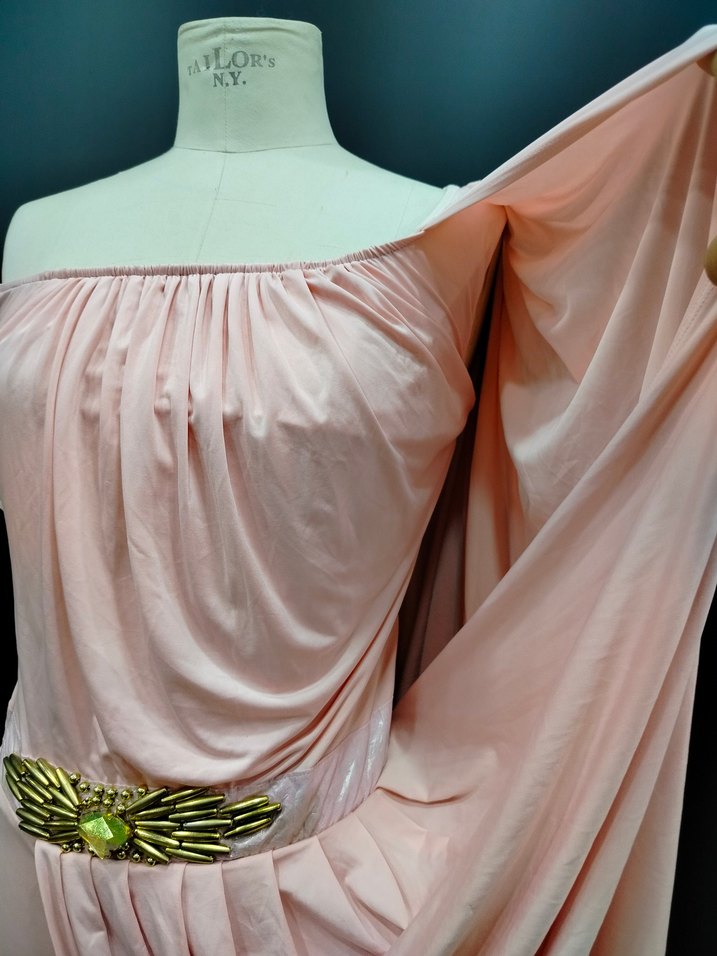 Pudra Pileli Mini Abiye Elbise - Görsel 4