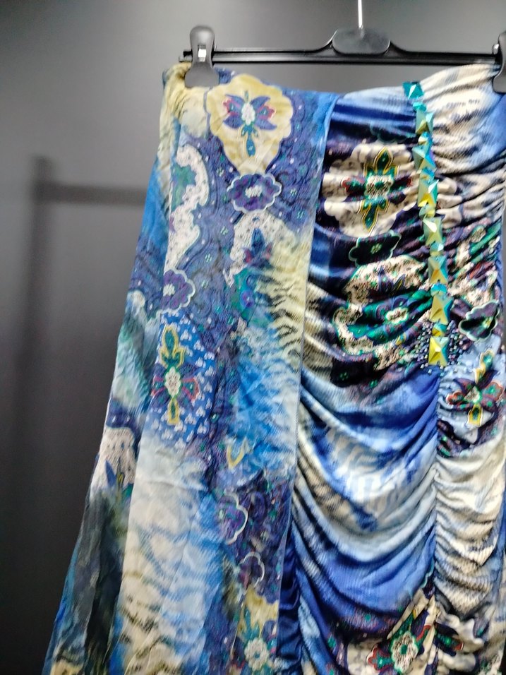 Mavi Drapeli mini elbise - Görsel 3