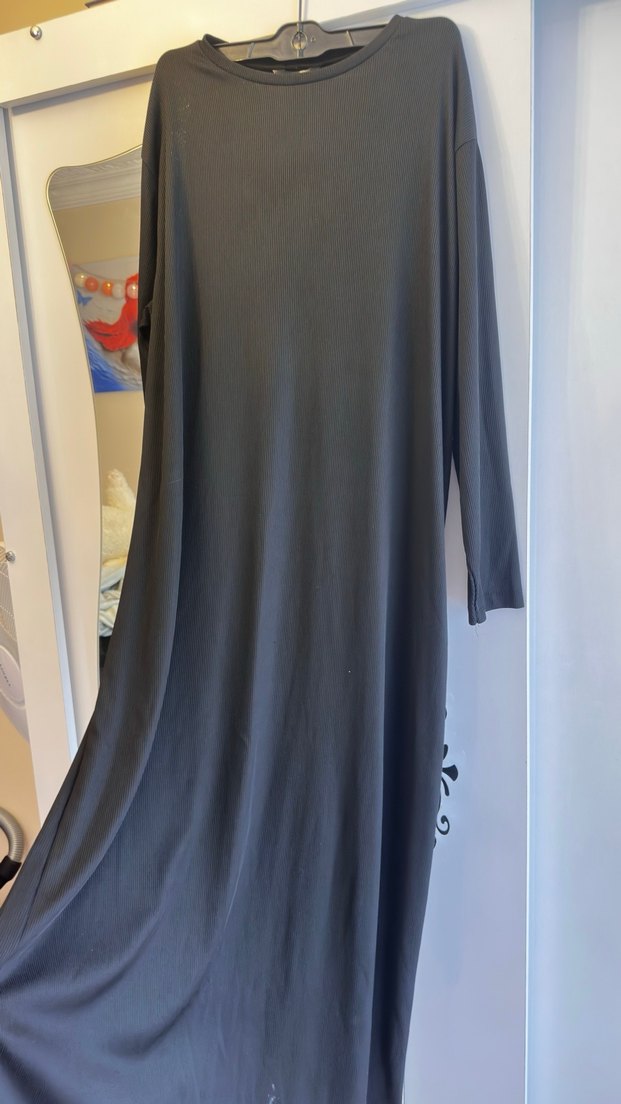 Fitilli kumaş elbise - Görsel 2