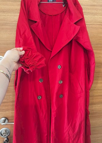 Kırmızı Trençkot - Görsel 7