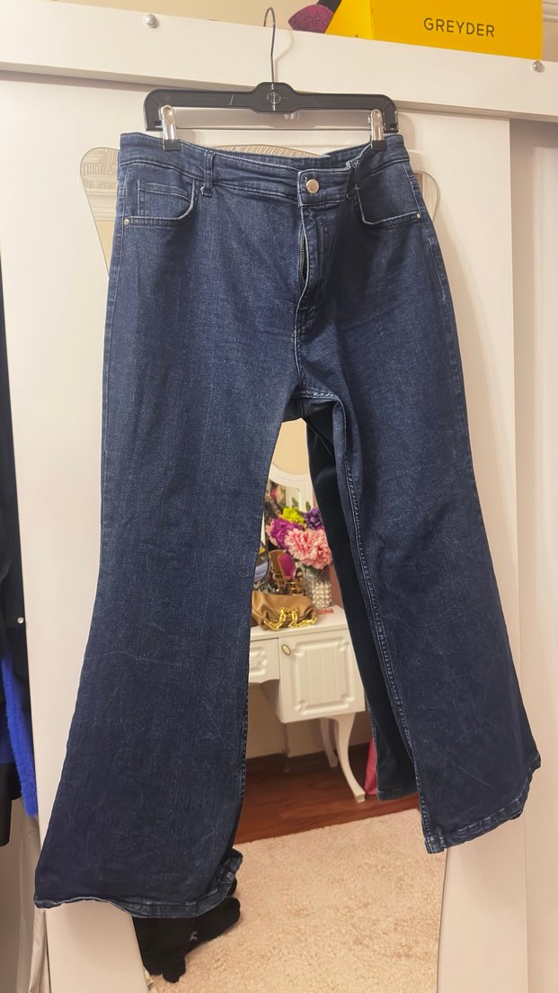 İspanyol Paça Kot Pantolon - Görsel 5