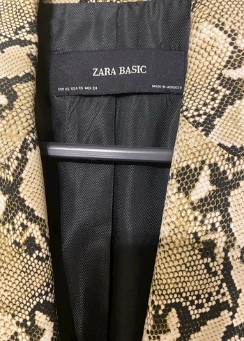 Yılan Desenli Kadın Midi Blazer - Görsel 4