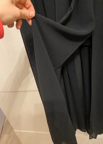 Dantel İşlemeli Siyah Elbise - Görsel 5