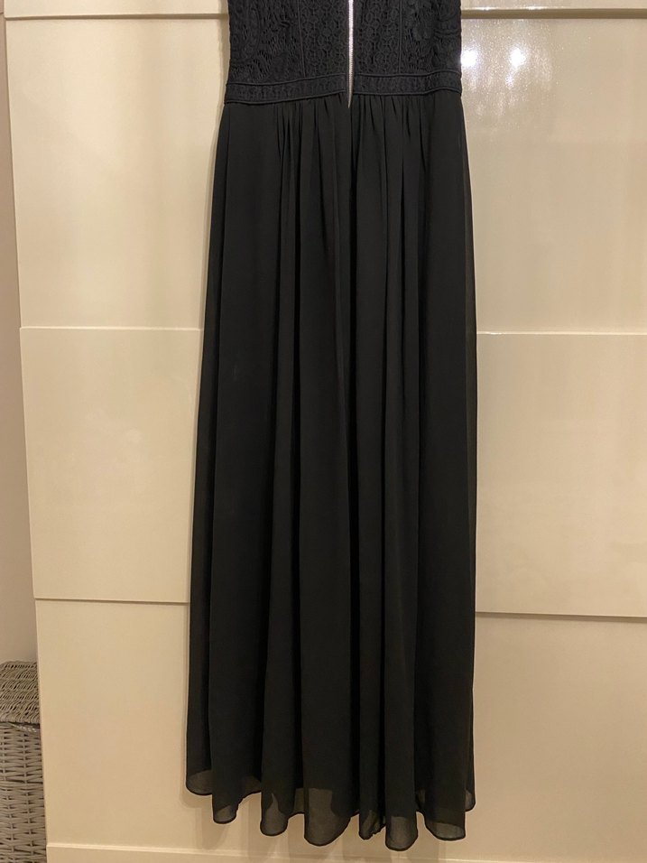 Dantel İşlemeli Siyah Elbise - Görsel 4