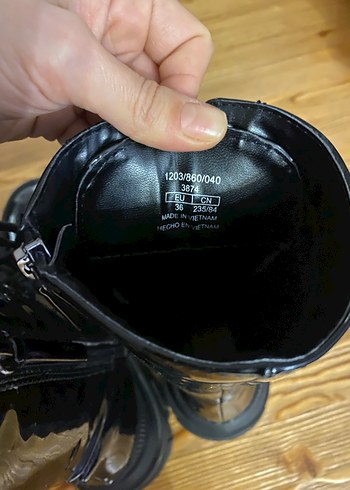 Siyah Platform Topuklu Gotik Kadın Bot - Görsel 6