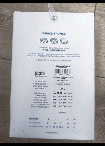xxl Beden Jack & Jones Boxer 3lü Set