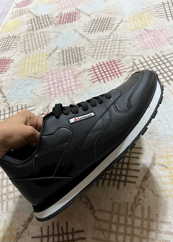 Siyah Bağcıklı İnce Topuklu erkek Spor Ayakkabı - Görsel 4