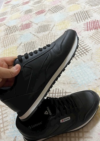 Siyah Bağcıklı İnce Topuklu erkek Spor Ayakkabı - Görsel 3