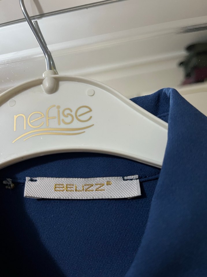 Düğmeli Lacivert Uzun Kollu Gömlek - Görsel 4