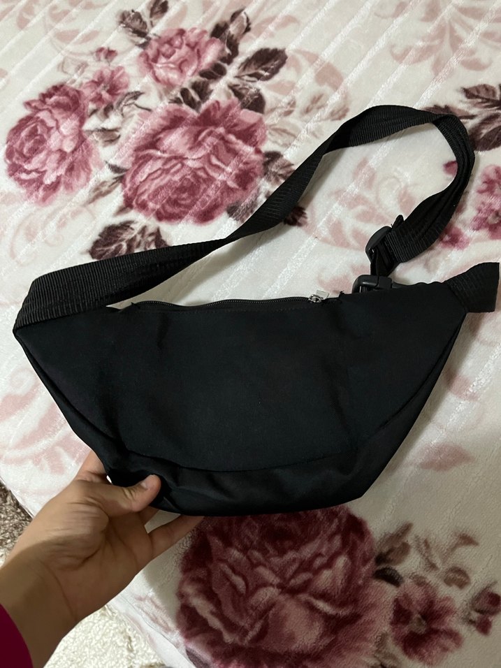 Siyah Bel Detaylı Kadın Bel Çantası - Görsel 5