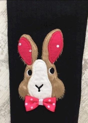 Nakışlı Siyah Kız Çocuk Tayt - Görsel 3