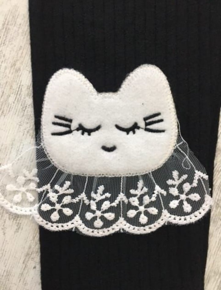 Kedi Nakışlı Tayt - Görsel 2