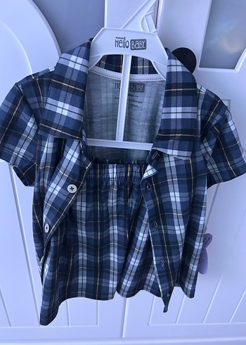 1 Yaş Beden mavi Renk 1 YAŞ e bebek erkek pijama takımı