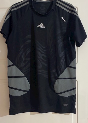 Adidas Siyah Baskılı Erkek Spor Tişörtü