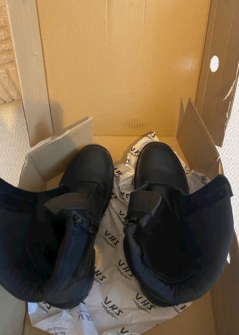 Erkek Siyah Biker Kauçuk Bot - Görsel 7