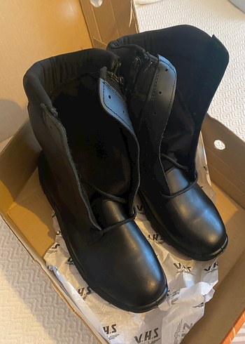 Erkek Siyah Biker Kauçuk Bot - Görsel 4