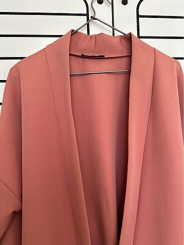 38 Beden Kruvaze yaka oversize blazer ceket