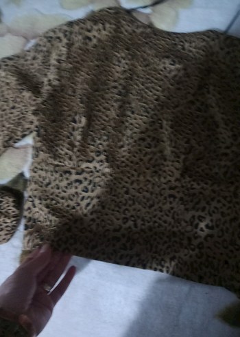 Düğmeli Leopar Desenli Kadın Bluz özel tasarım adl - Görsel 7